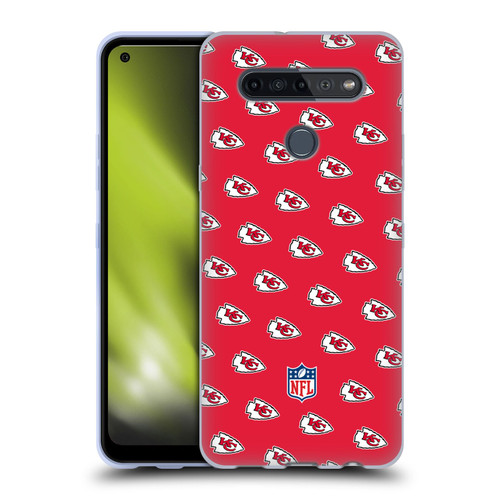 NFL Kansas City Chiefs Artwork Patterns Soft Gel Case for LG K51S
