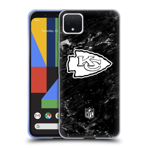 NFL Kansas City Chiefs Artwork Marble Soft Gel Case for Google Pixel 4 XL