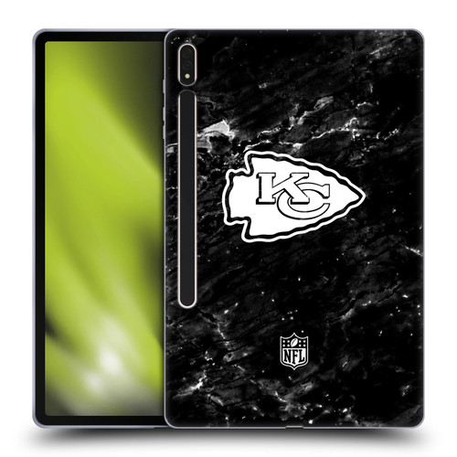 NFL Kansas City Chiefs Artwork Marble Soft Gel Case for Samsung Galaxy Tab S8 Plus