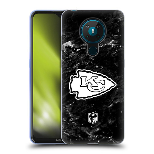 NFL Kansas City Chiefs Artwork Marble Soft Gel Case for Nokia 5.3