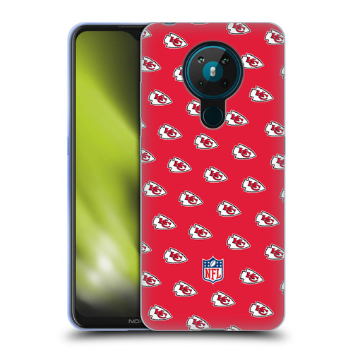 NFL Kansas City Chiefs Artwork Patterns Soft Gel Case for Nokia 5.3