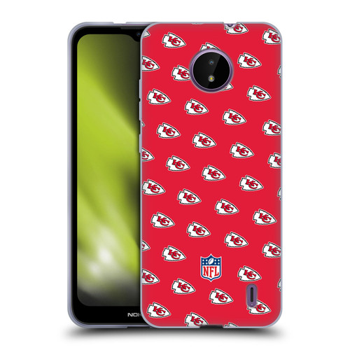 NFL Kansas City Chiefs Artwork Patterns Soft Gel Case for Nokia C10 / C20