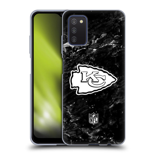 NFL Kansas City Chiefs Artwork Marble Soft Gel Case for Samsung Galaxy A03s (2021)