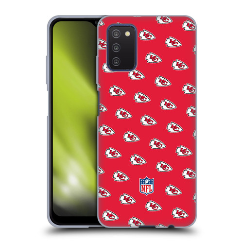 NFL Kansas City Chiefs Artwork Patterns Soft Gel Case for Samsung Galaxy A03s (2021)