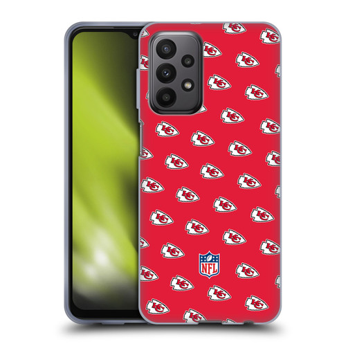 NFL Kansas City Chiefs Artwork Patterns Soft Gel Case for Samsung Galaxy A23 / 5G (2022)