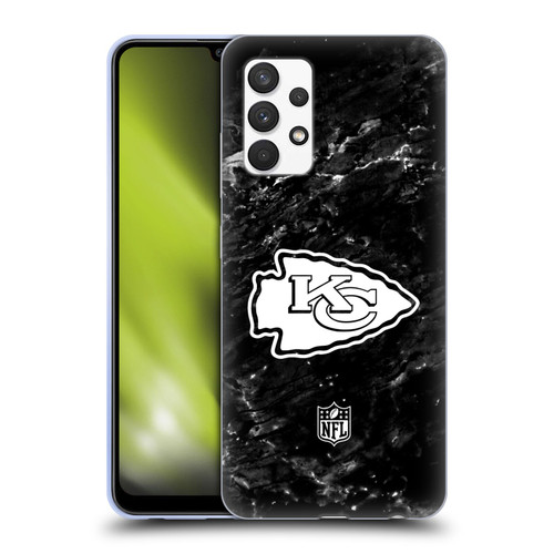 NFL Kansas City Chiefs Artwork Marble Soft Gel Case for Samsung Galaxy A32 (2021)