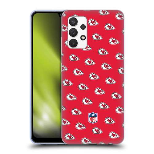 NFL Kansas City Chiefs Artwork Patterns Soft Gel Case for Samsung Galaxy A32 (2021)
