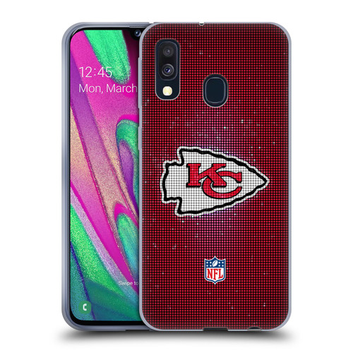 NFL Kansas City Chiefs Artwork LED Soft Gel Case for Samsung Galaxy A40 (2019)