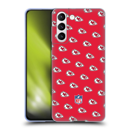 NFL Kansas City Chiefs Artwork Patterns Soft Gel Case for Samsung Galaxy S21 5G