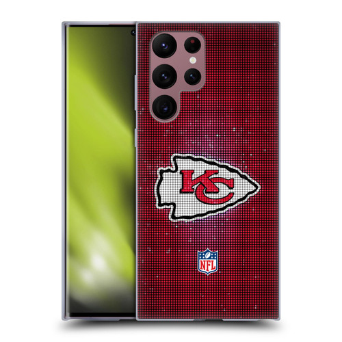 NFL Kansas City Chiefs Artwork LED Soft Gel Case for Samsung Galaxy S22 Ultra 5G