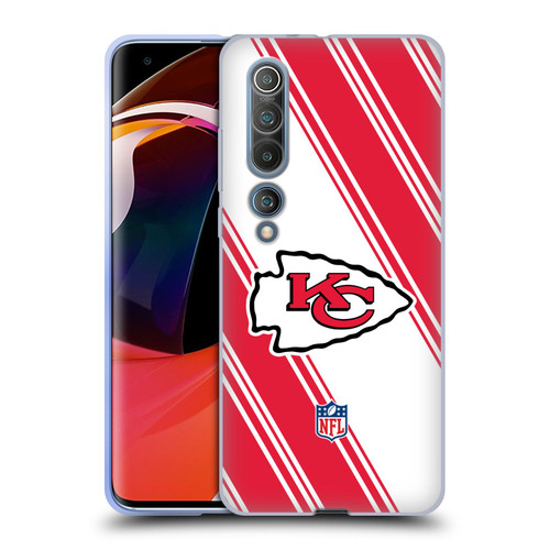NFL Kansas City Chiefs Artwork Stripes Soft Gel Case for Xiaomi Mi 10 5G / Mi 10 Pro 5G