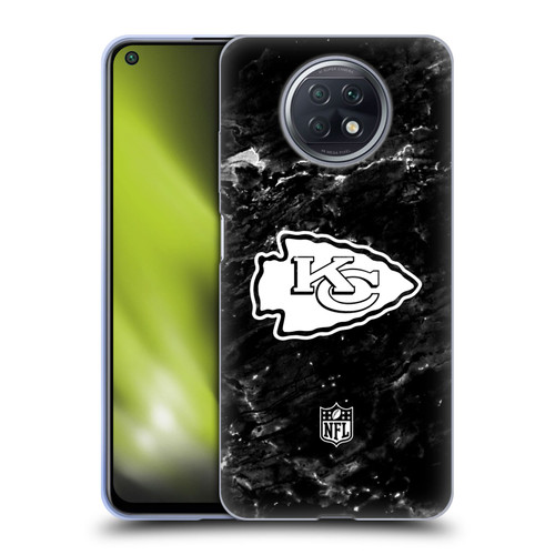 NFL Kansas City Chiefs Artwork Marble Soft Gel Case for Xiaomi Redmi Note 9T 5G