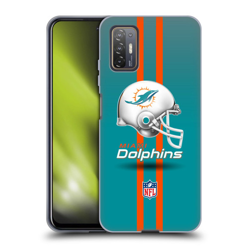 NFL Miami Dolphins Logo Helmet Soft Gel Case for HTC Desire 21 Pro 5G