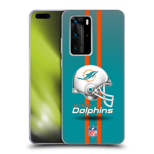 NFL Miami Dolphins Logo Helmet Soft Gel Case for Huawei P40 Pro / P40 Pro Plus 5G
