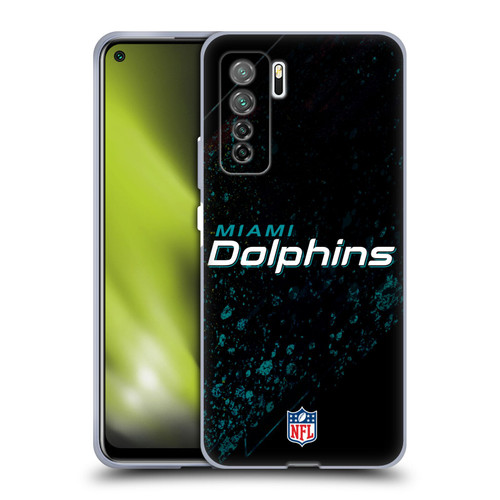 NFL Miami Dolphins Logo Blur Soft Gel Case for Huawei Nova 7 SE/P40 Lite 5G