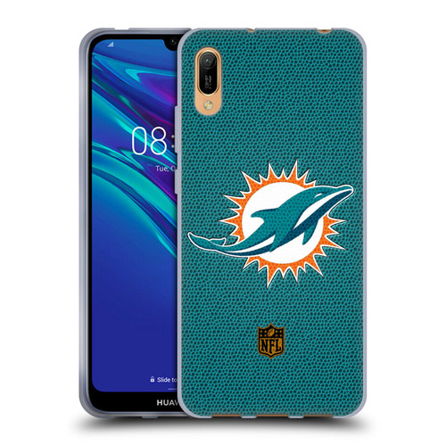 NFL Miami Dolphins Logo Football Soft Gel Case for Huawei Y6 Pro (2019)