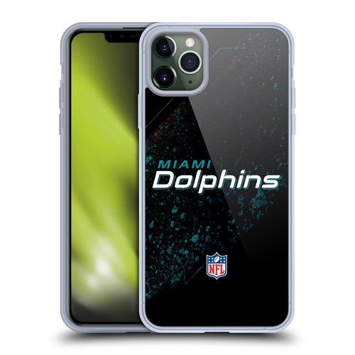 NFL Miami Dolphins Logo Blur Soft Gel Case for Apple iPhone 11 Pro Max