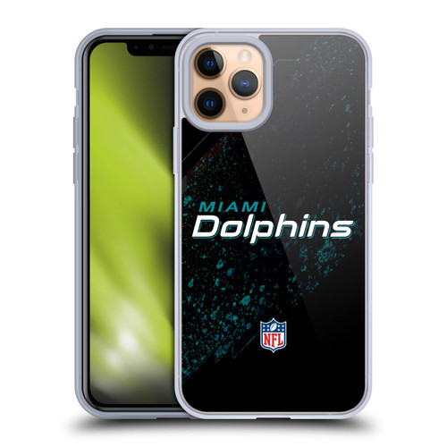 NFL Miami Dolphins Logo Blur Soft Gel Case for Apple iPhone 11 Pro