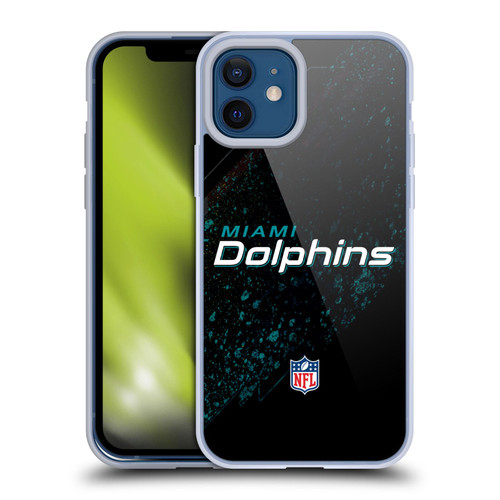 NFL Miami Dolphins Logo Blur Soft Gel Case for Apple iPhone 12 / iPhone 12 Pro