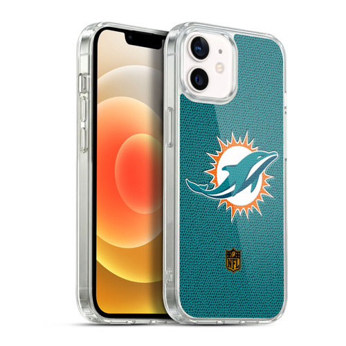 NFL Miami Dolphins Logo Football Soft Gel Case for Apple iPhone 12 / iPhone 12 Pro & MagSafe
