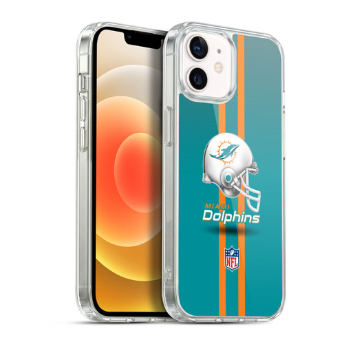 NFL Miami Dolphins Logo Helmet Soft Gel Case for Apple iPhone 12 / iPhone 12 Pro & MagSafe
