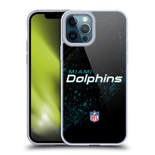 NFL Miami Dolphins Logo Blur Soft Gel Case for Apple iPhone 12 Pro Max