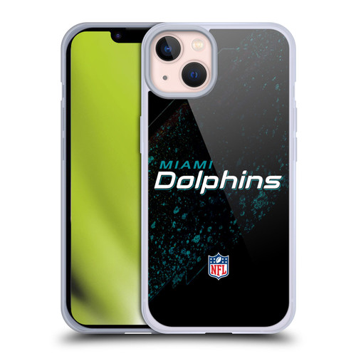 NFL Miami Dolphins Logo Blur Soft Gel Case for Apple iPhone 13