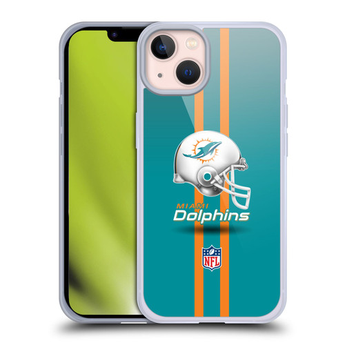 NFL Miami Dolphins Logo Helmet Soft Gel Case for Apple iPhone 13 NFL Miami Dolphins Logo Helmet Soft Gel Case for Apple iPhone 13