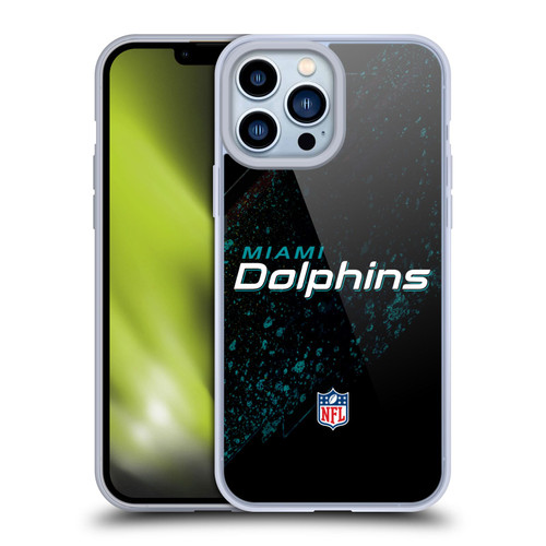 NFL Miami Dolphins Logo Blur Soft Gel Case for Apple iPhone 13 Pro Max