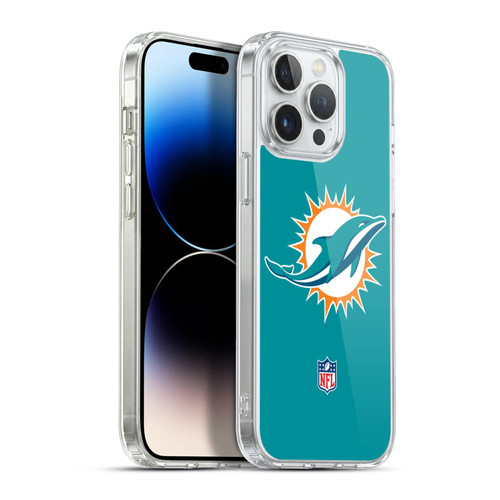 NFL Miami Dolphins Logo Plain Soft Gel Case for Apple iPhone 13 Pro Max