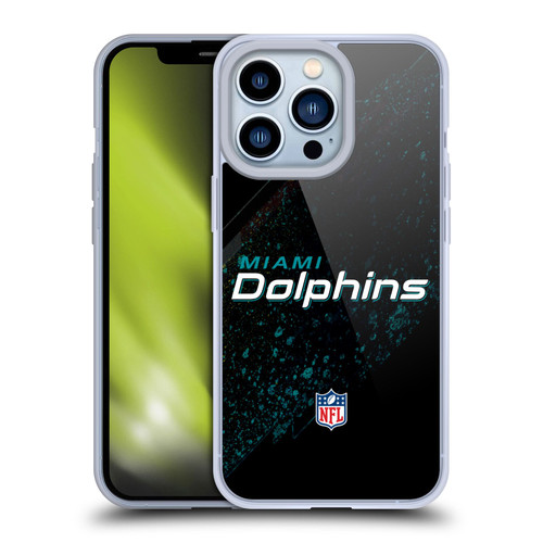 NFL Miami Dolphins Logo Blur Soft Gel Case for Apple iPhone 13 Pro