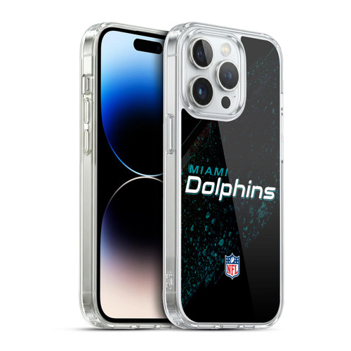 NFL Miami Dolphins Logo Blur Soft Gel Case for Apple iPhone 13 Pro