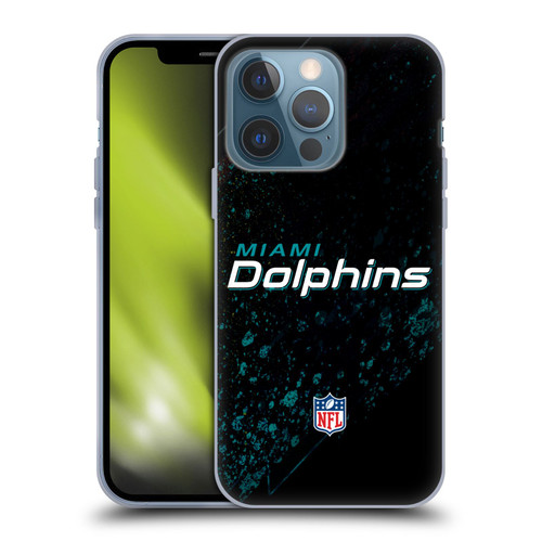 NFL Miami Dolphins Logo Blur Soft Gel Case for Apple iPhone 13 Pro