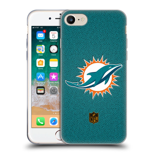 NFL Miami Dolphins Logo Football Soft Gel Case for Apple iPhone 7 / 8 / SE 2020 & 2022