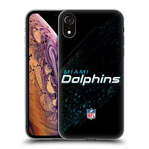 NFL Miami Dolphins Logo Blur Soft Gel Case for Apple iPhone XR