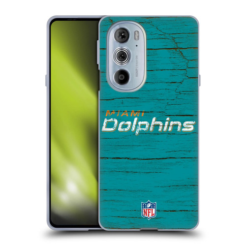 NFL Miami Dolphins Logo Distressed Look Soft Gel Case for Motorola Edge X30