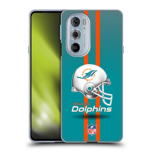 NFL Miami Dolphins Logo Helmet Soft Gel Case for Motorola Edge X30