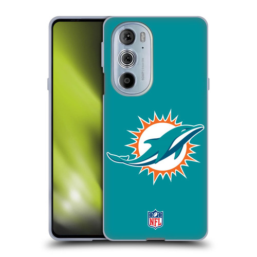 NFL Miami Dolphins Logo Plain Soft Gel Case for Motorola Edge X30