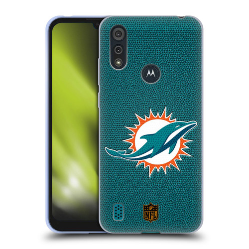NFL Miami Dolphins Logo Football Soft Gel Case for Motorola Moto E6s (2020)