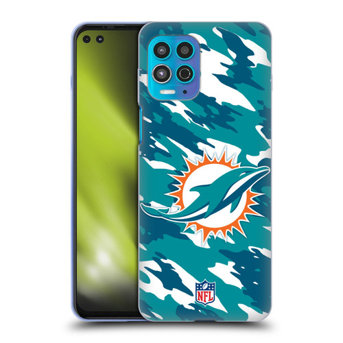 NFL Miami Dolphins Logo Camou Soft Gel Case for Motorola Moto G100