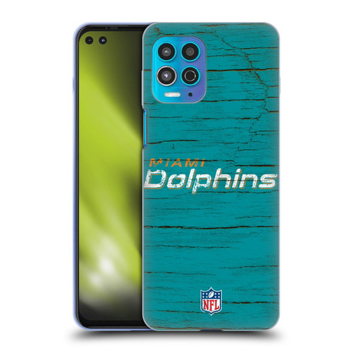 NFL Miami Dolphins Logo Distressed Look Soft Gel Case for Motorola Moto G100