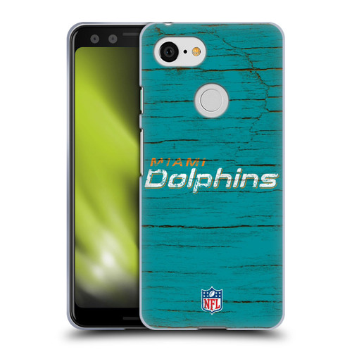 NFL Miami Dolphins Logo Distressed Look Soft Gel Case for Google Pixel 3