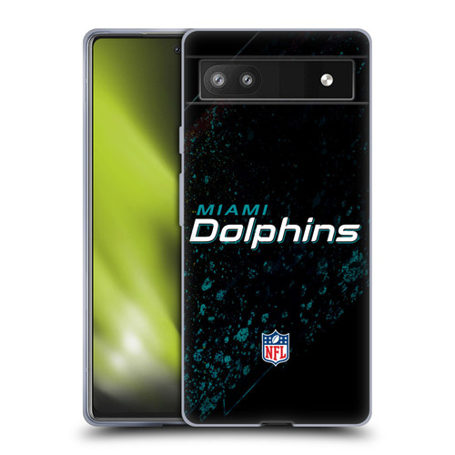 NFL Miami Dolphins Logo Blur Soft Gel Case for Google Pixel 6a