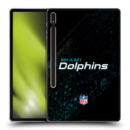 NFL Miami Dolphins Logo Blur Soft Gel Case for Samsung Galaxy Tab S8 Plus