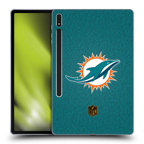 NFL Miami Dolphins Logo Football Soft Gel Case for Samsung Galaxy Tab S8 Plus
