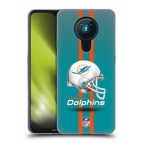 NFL Miami Dolphins Logo Helmet Soft Gel Case for Nokia 5.3