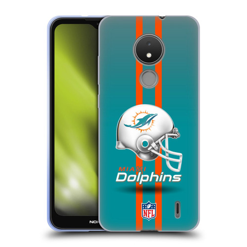 NFL Miami Dolphins Logo Helmet Soft Gel Case for Nokia C21