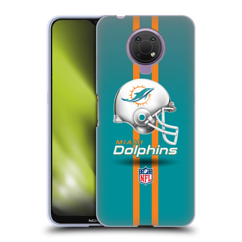 NFL Miami Dolphins Logo Helmet Soft Gel Case for Nokia G10