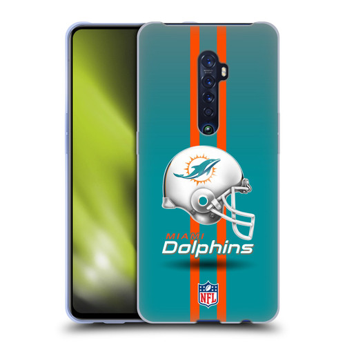 NFL Miami Dolphins Logo Helmet Soft Gel Case for OPPO Reno 2