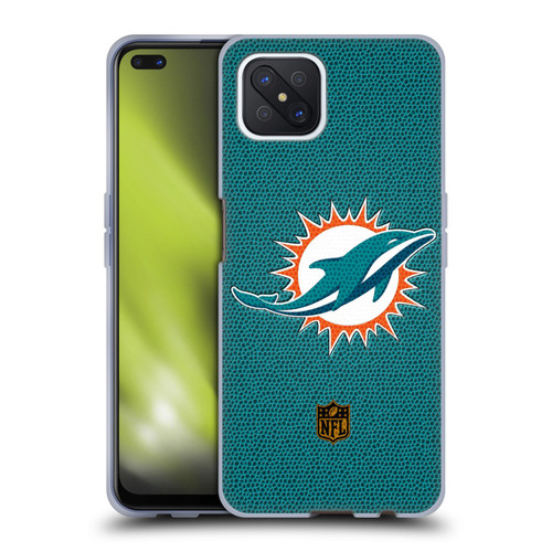 NFL Miami Dolphins Logo Football Soft Gel Case for OPPO Reno4 Z 5G